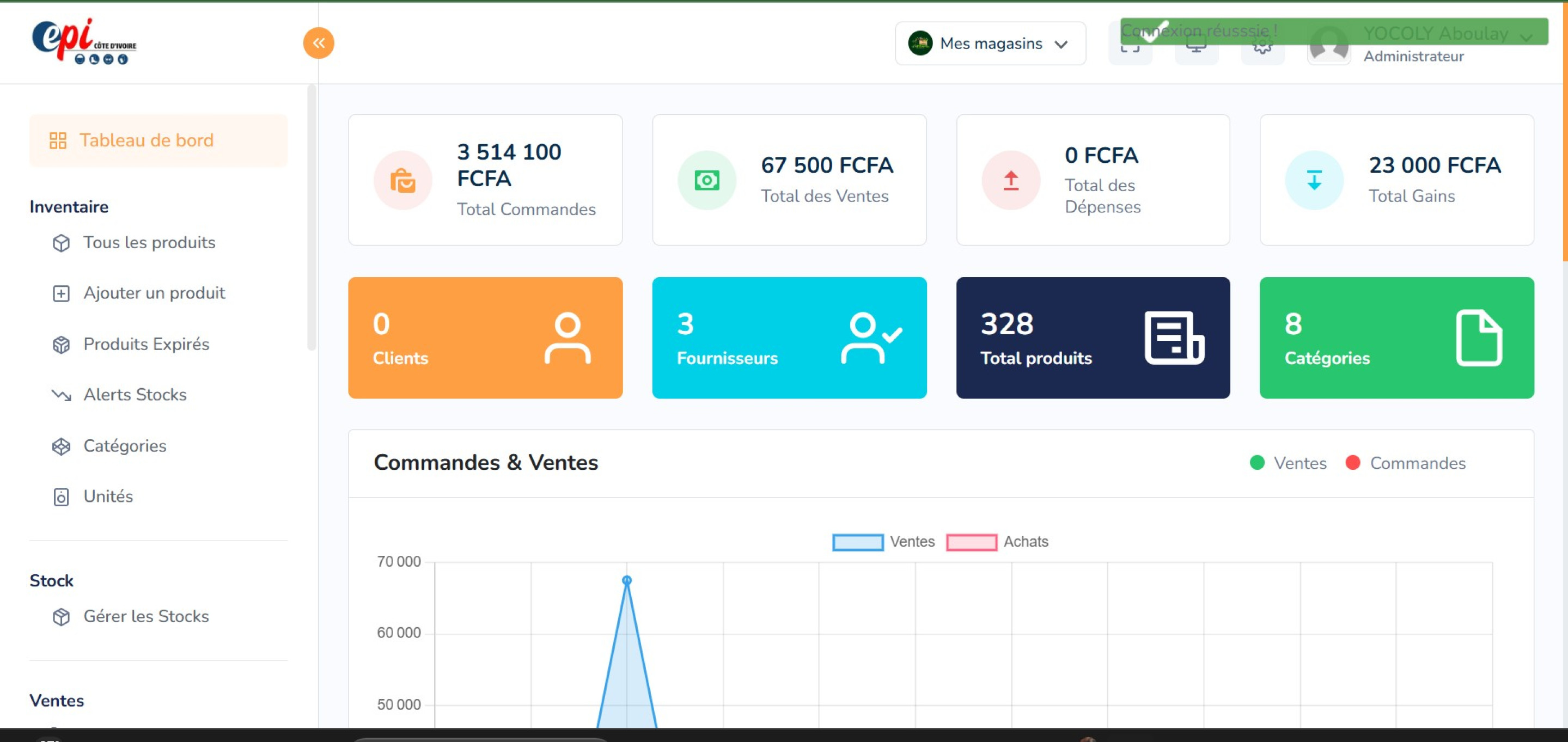 Logiciel de gestion de Stock